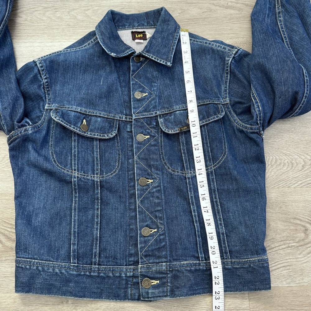 Vintage 40s Lee 101J Center Red Tag Denim Jacket Union Made Sanforized Riders 40 - Picture 8 of 13
